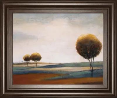 Tranquil Plains Il By Ursula Salemink-Roos - Framed Print Wall Art - Dark Brown