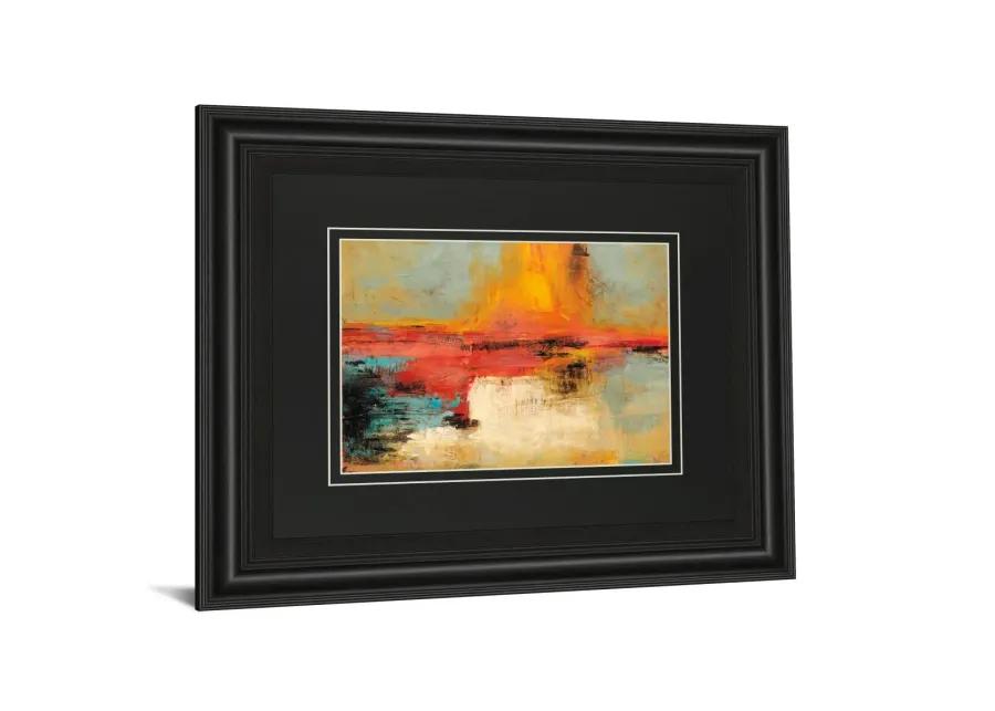 Acertijo By Santos Villareal - Framed Print Wall Art - Red