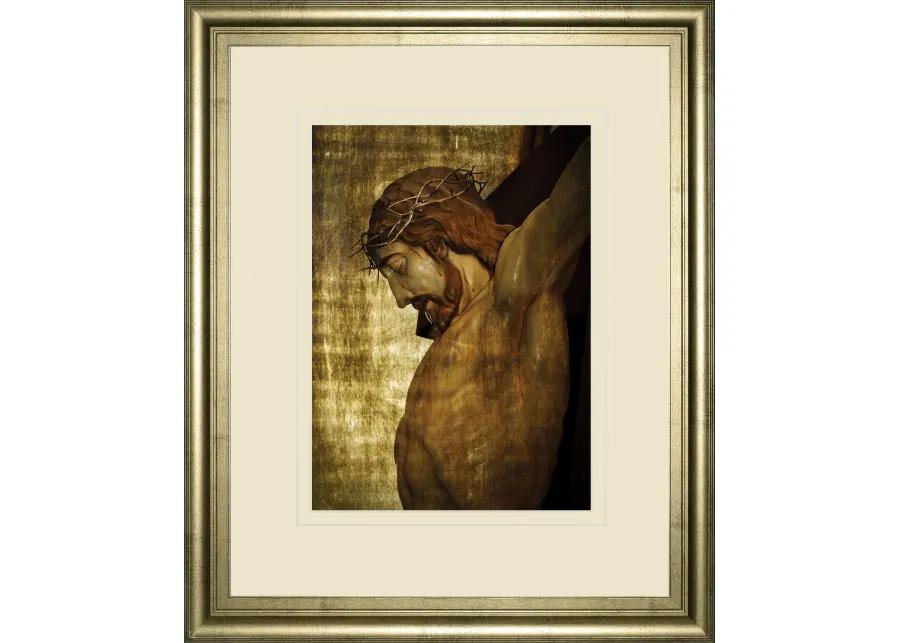 Jesus Christ By Nito - Framed Print Wall Art - Dark Brown