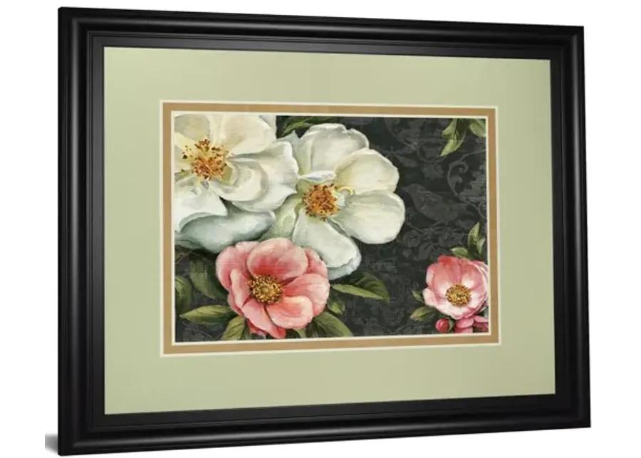 Floral Damask I By Lisa Audit - Framed Print Wall Art - White