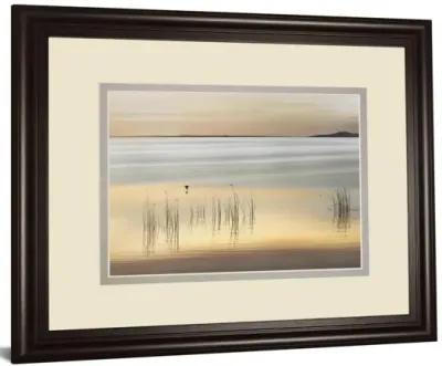 Golden By Marvin Pelkey - Framed Print Wall Art - Yellow - Gold