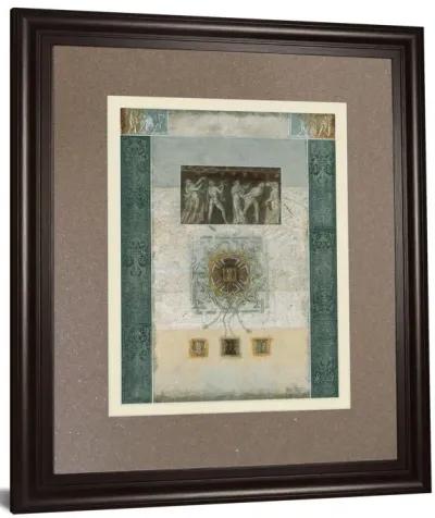 Romanesque Il By Douglas - Framed Print Wall Art - Green