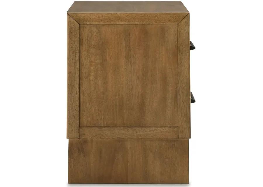 Sherbana - Light Brown - Two Drawer Night Stand