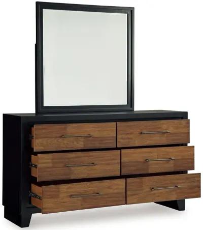 Kraeburn - Brown / Black - Dresser And Mirror