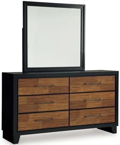 Kraeburn - Brown / Black - Dresser And Mirror