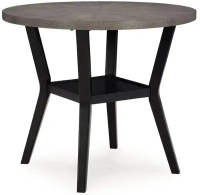 Corloda - Black / Gray - Round Counter Table Set (Set of 5)