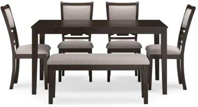 Langwest - Brown - Dining Room Table Set (Set of 6)