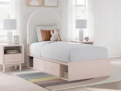 Wistenpine - Upholstered Panel Bed With Storage