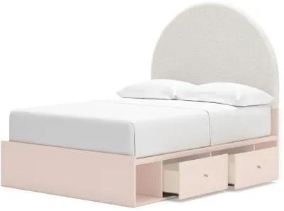 Wistenpine - Upholstered Panel Bed With Storage