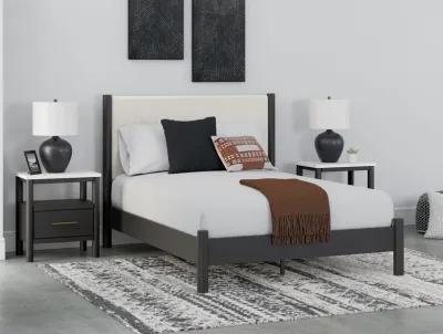 Cadmori - Upholstered Panel Bed