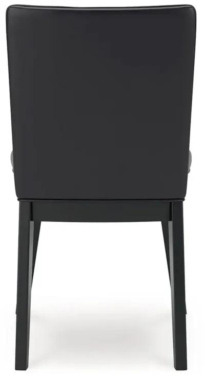 Jettaya - Black - Dining Upholstered Side Chair (Set of 2)