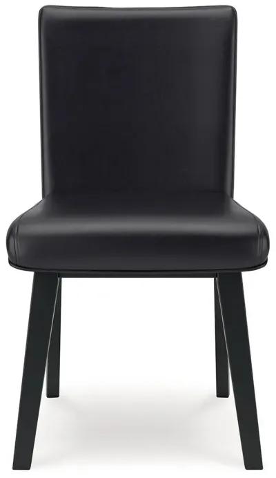 Jettaya - Black - Dining Upholstered Side Chair (Set of 2)