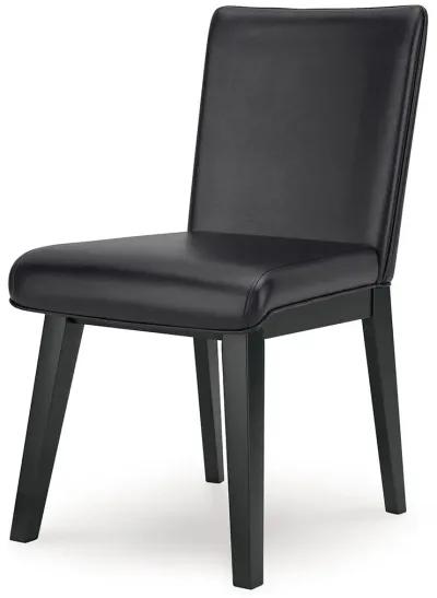 Jettaya - Black - Dining Upholstered Side Chair (Set of 2)