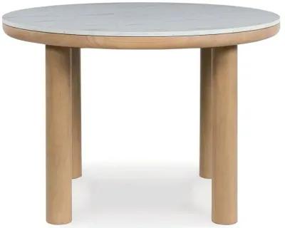 Sawdyn - Light Brown - Round Dining Room Table