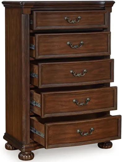 Lavinton - Brown - Five Drawer Chest