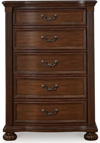 Lavinton - Brown - Five Drawer Chest