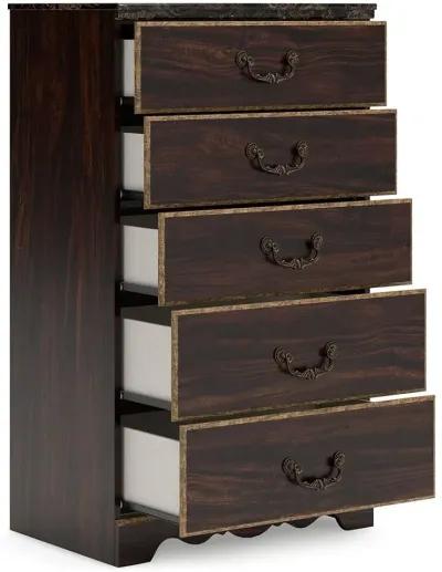 Glosmount - Two-tone - Five Drawer Chest