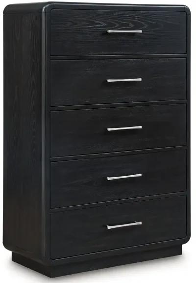 Rowanbeck - Black - Five Drawer Chest