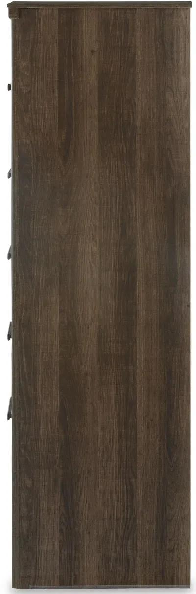 Juararo - Dark Brown - Five Drawer Chest