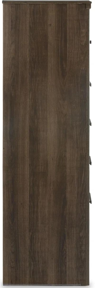 Juararo - Dark Brown - Five Drawer Chest