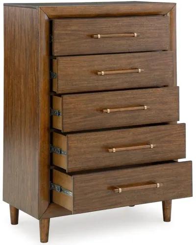 Lyncott - Brown - Five Drawer Chest