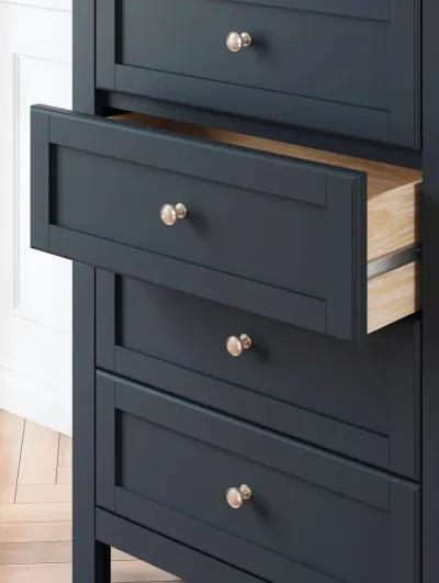 Landocken - Brown / Blue - Four Drawer Chest