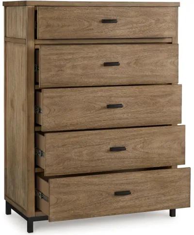 Tomtyn - Light Brown - Five Drawer Chest