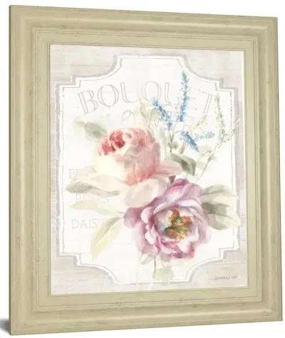 Cottage Garden V On Wood By Danhui Nai - Framed Print Wall Art - White