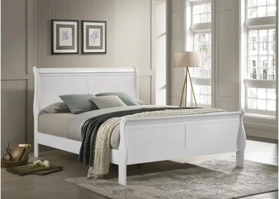 Louis Philippe - Panel Sleigh Bed