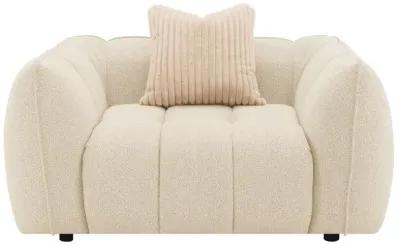 Winchester - Boucle Upholstered Chair And a Half - Sand Pebble