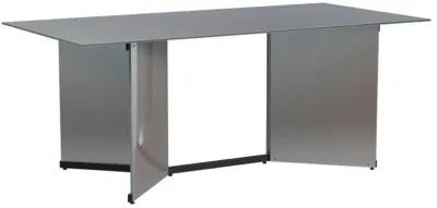 Emery - Rectangular Mirrored Dining Table - Silver