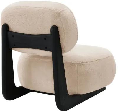 Duffie - Upholstered Armless Accent Chair - Camel