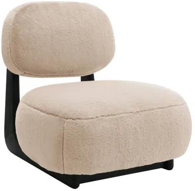 Duffie - Upholstered Armless Accent Chair - Camel