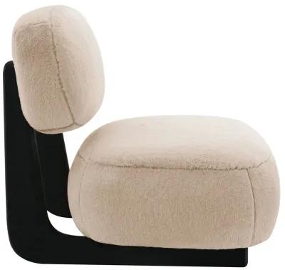 Duffie - Upholstered Armless Accent Chair - Camel