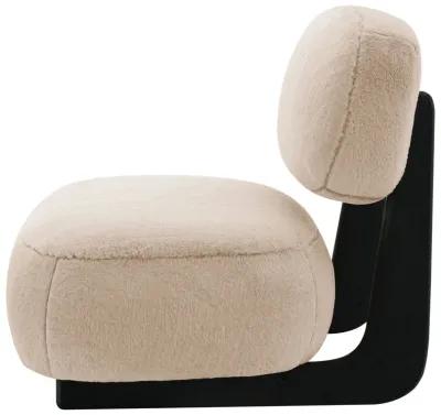 Duffie - Upholstered Armless Accent Chair - Camel