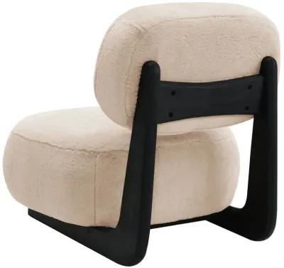 Duffie - Upholstered Armless Accent Chair - Camel