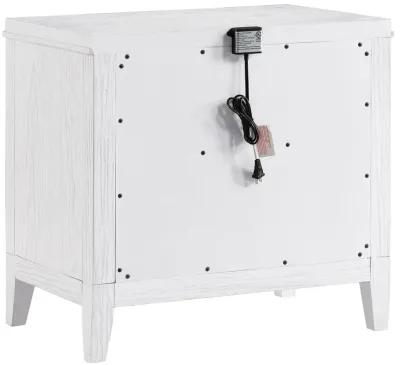 Marielle - 2-Drawer Nightstand Bedside Table - Distressed White