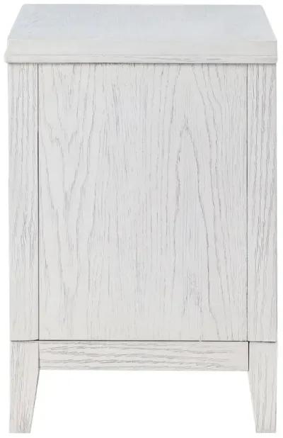 Marielle - 2-Drawer Nightstand Bedside Table - Distressed White