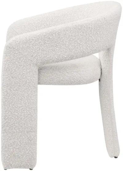 Eudora - Boucle Upholstered Dining Side Chair - Cream