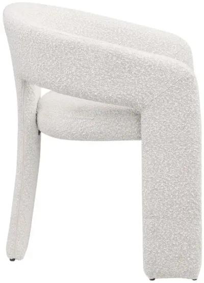 Eudora - Boucle Upholstered Dining Side Chair - Cream