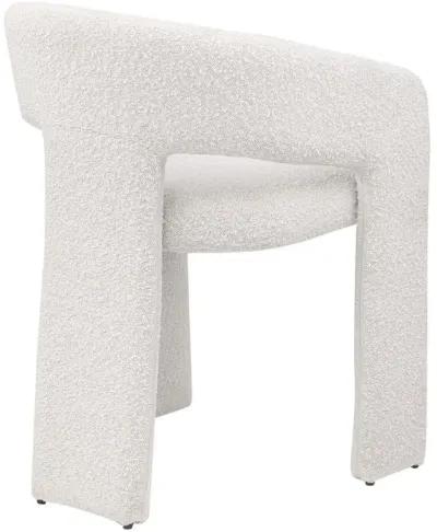 Eudora - Boucle Upholstered Dining Side Chair - Cream