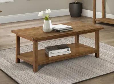 Payne - Wood Coffee Table with Shelf