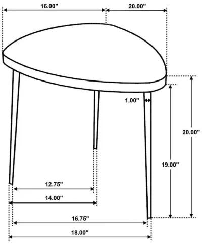 Odessa - Triangular Solid Wood Coffee Table