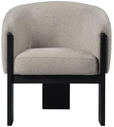 Valdez - Boucle Upholstered Barrel Back Accent Chair