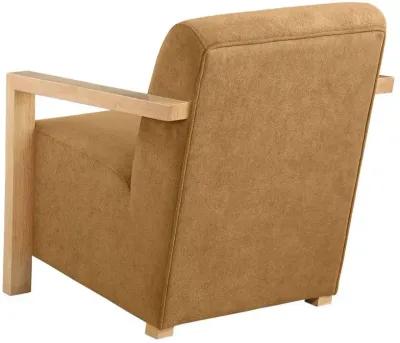 Diego - Upholstered Accent Arm Chair With Wood Arms