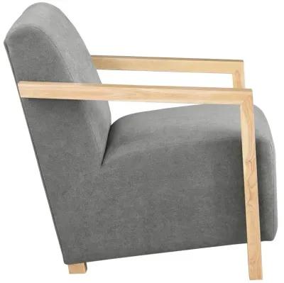 Diego - Upholstered Accent Arm Chair With Wood Arms