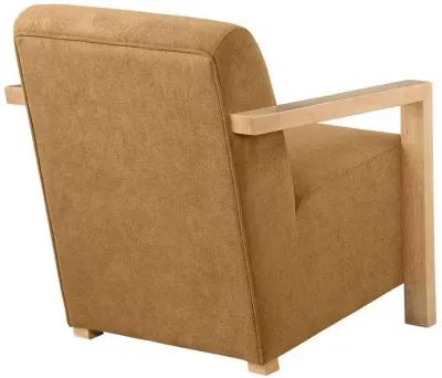 Diego - Upholstered Accent Arm Chair With Wood Arms