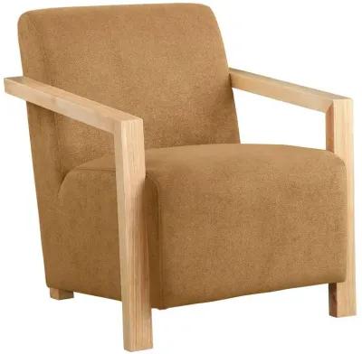 Diego - Upholstered Accent Arm Chair With Wood Arms