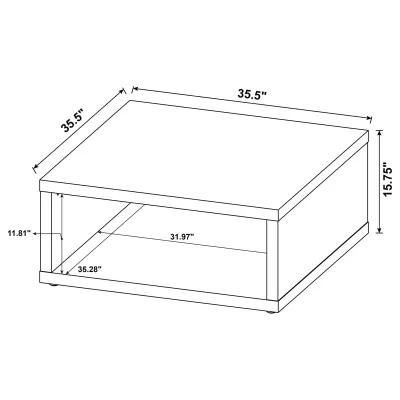 Frisco - Square Engineered Wood Coffee Table