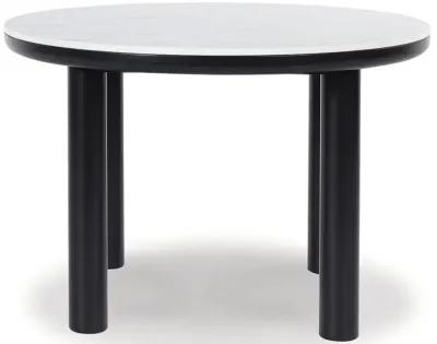 Xandrum - Black - Round Dining Room Table